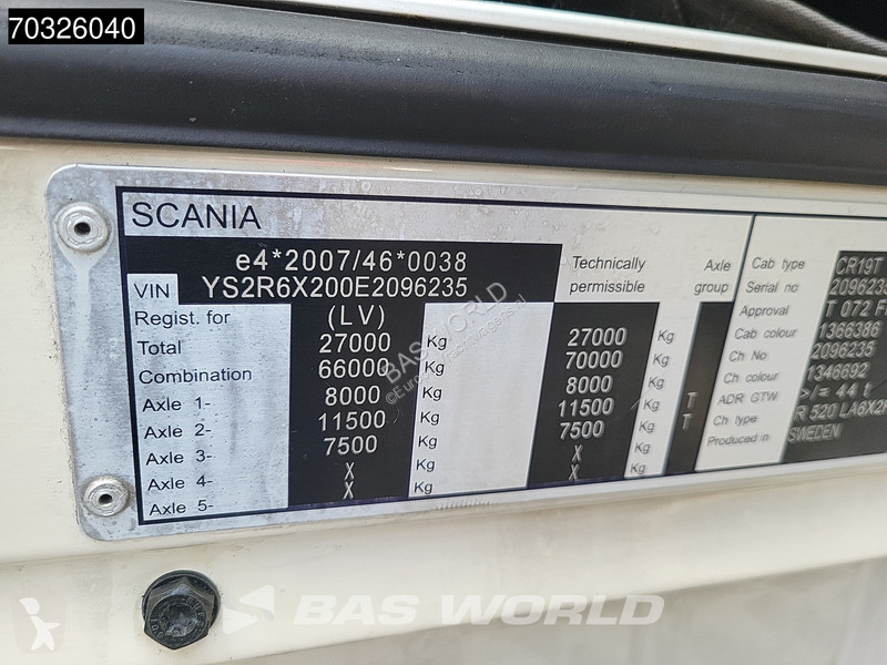 جرار Scania R520 P 6X2 Retarder Full-Air...