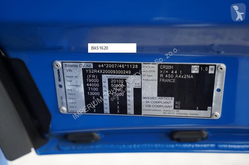Cap tractor Scania R 450 / HYDRAULIKA /...