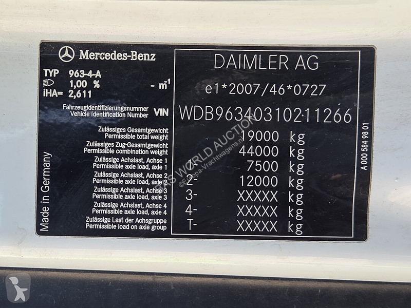 Tahač Mercedes 1843