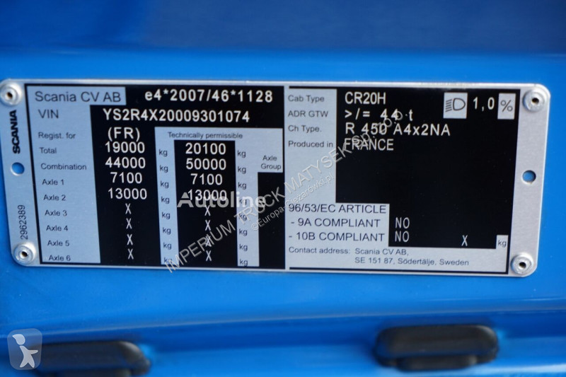 Tahač Scania R 450 / RETARDER / I-PARK COOL /...