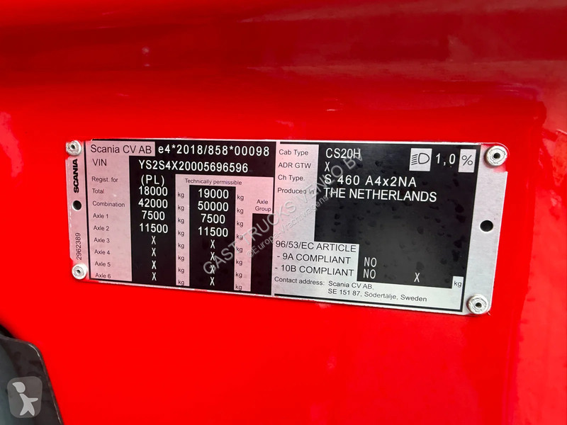 Scania S460 SUER *Vecto 3* Retarder 2 Tank Full...
