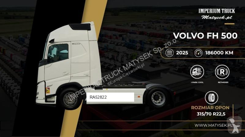 Tahač Volvo FH 500 / XXL / RETARDER / I-PARK...