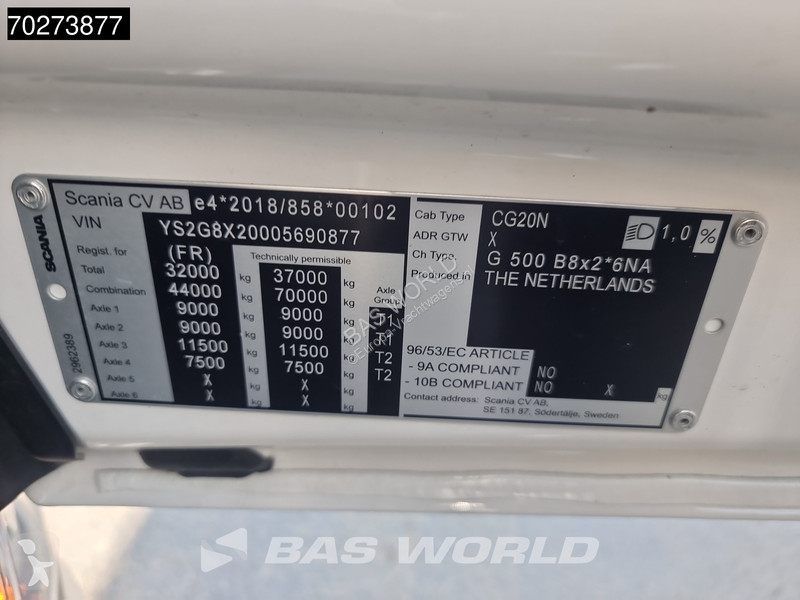 Traktor Scania G500 8X2 Retarder iftachse...