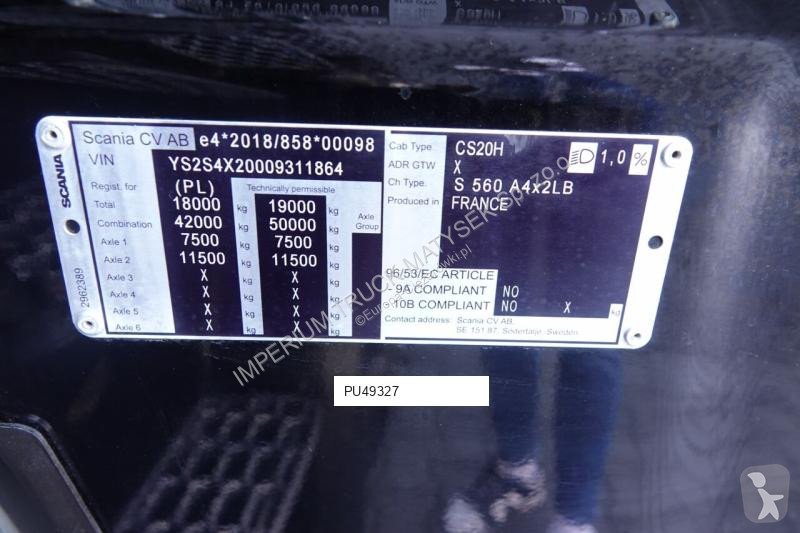جرار Scania S 560 / MEGA / RETARDER / I-PARK...