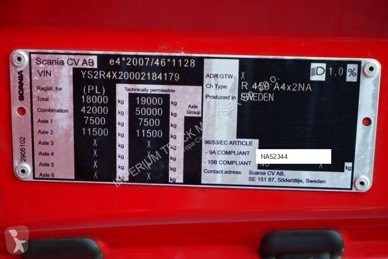 Tahač Scania R 450 / HYDRAULIKA / RETARDER /...