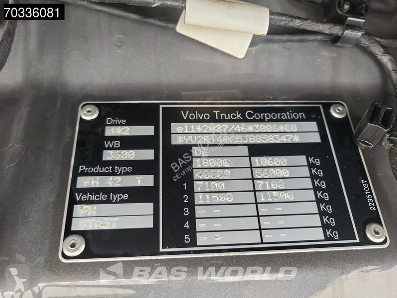 Nyergesvontató Volvo 500 4X2 XL Mega Retarder...