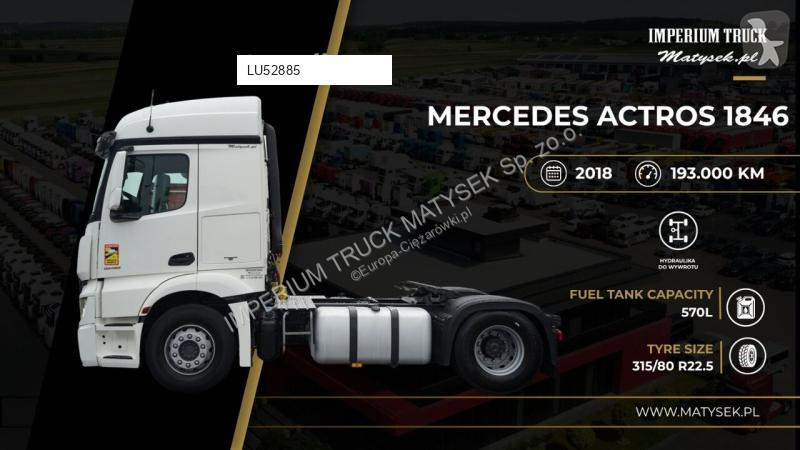 Mercedes ACTROS 1846 / HYDRAULIKA  / STREAM...