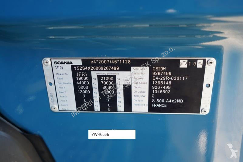 Tractor Scania S 500 / I-PARK COOL / FULL AIRMATIC