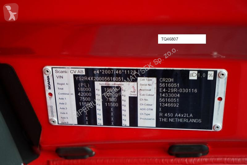 Traktor Scania R 450 / OPONY 100% /  / PO...