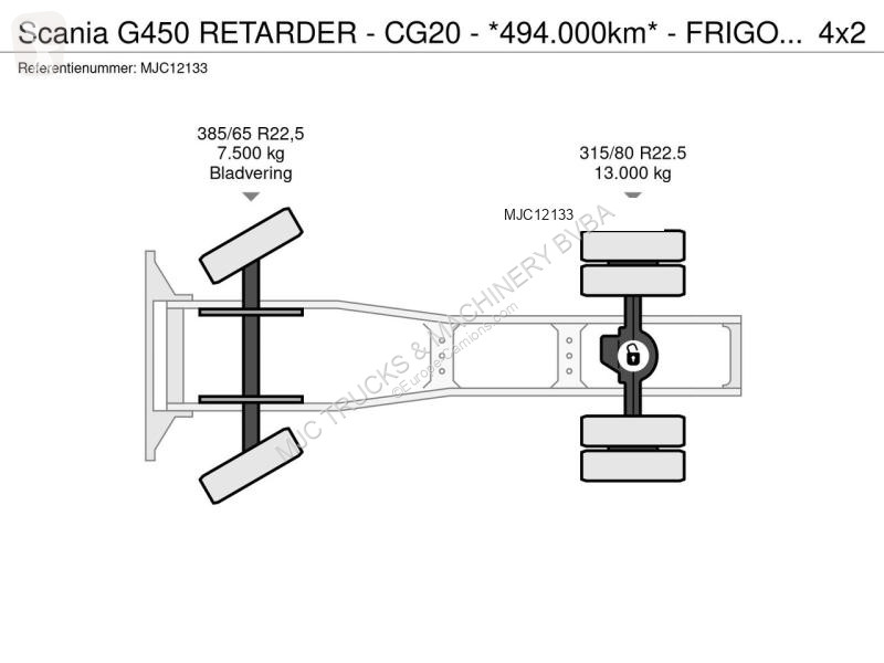 Traktor Scania G450 RETARDER - CG20 -...