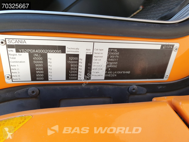 جرار Scania P 480 10X4 150T! Full-Air Retarder...