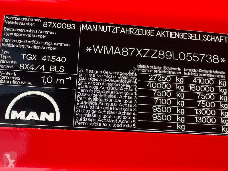 جرار MAN 41.540 + PTO + RETARDER + MANUAL +...