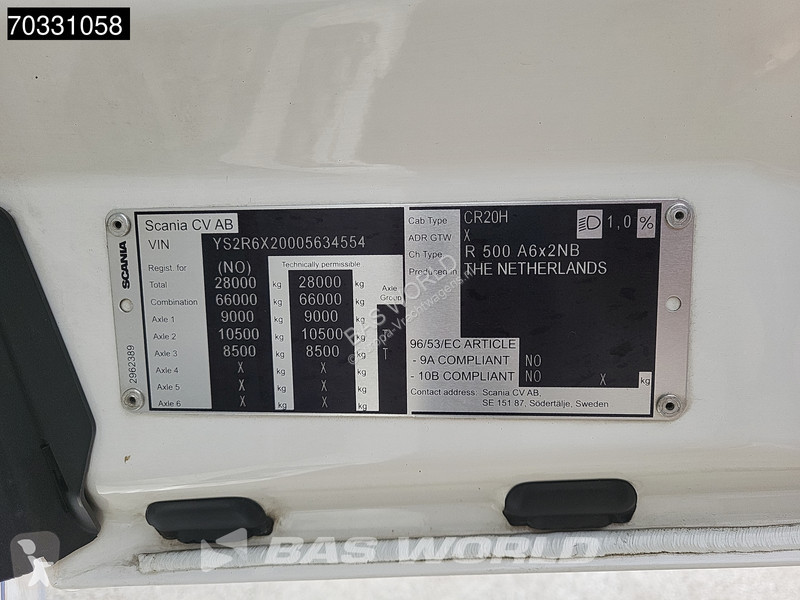 جرار Scania R500 R 6X2 WB315! Retarder N-Truck...