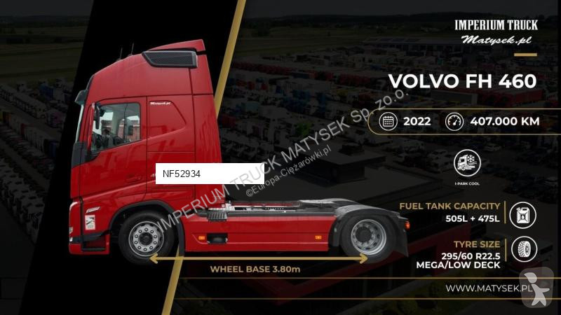 Tahač Volvo FH 460 / XXL / LOWDECK / MEGA /...
