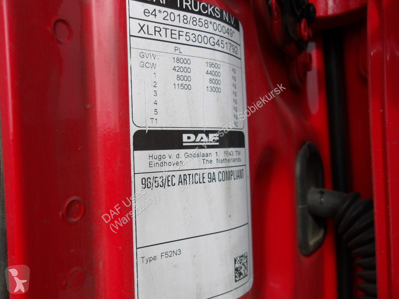 Tracteur DAF XG  FT 4X2