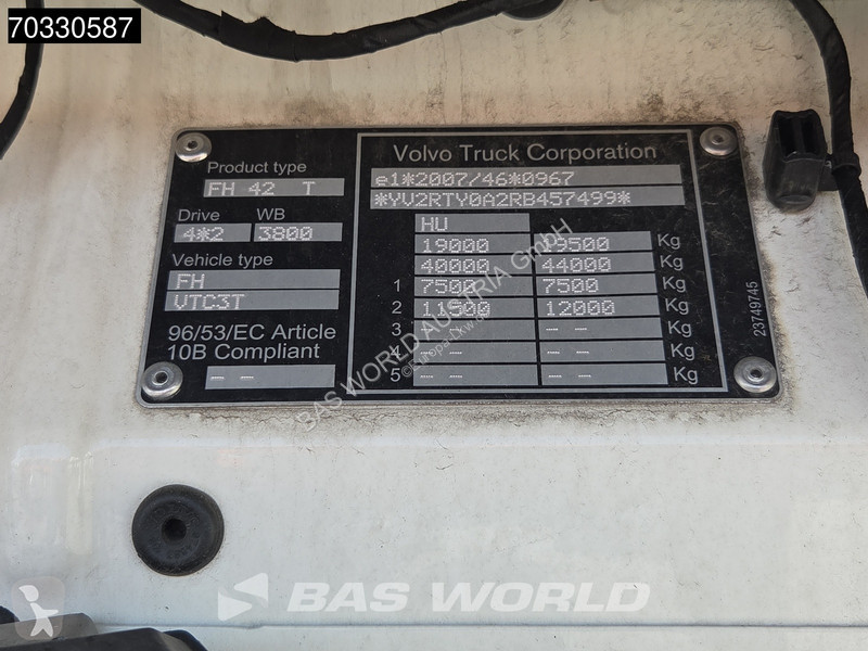 جرار Volvo FH 460 4X2 Globe VEB+ VDS 2xTanks...