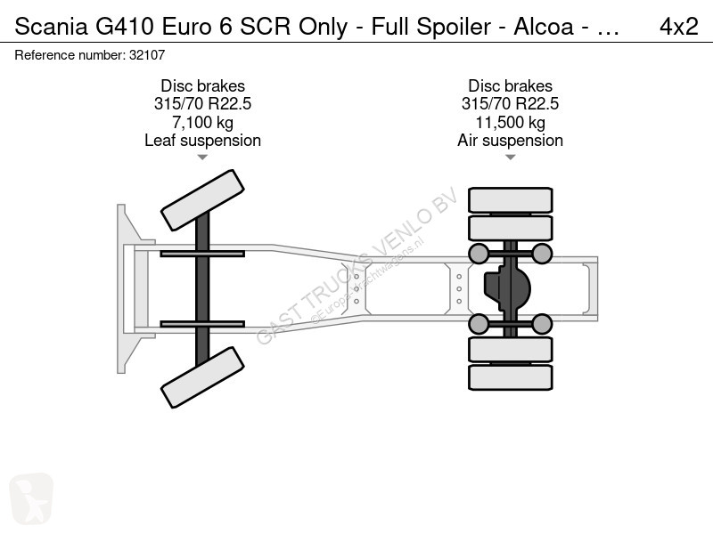Cabeza tractora Scania 410 Euro 6 SCR Only -...