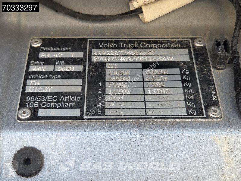 Cabeza tractora Volvo 500 4X2 XL 2x Tanks ADR...