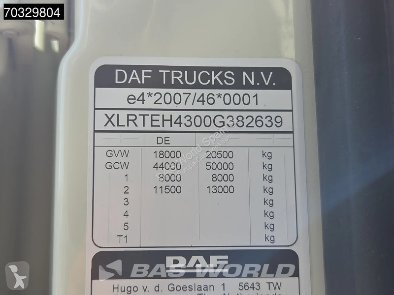 Cabeza tractora DAF 480 4X2 SC Retarder...