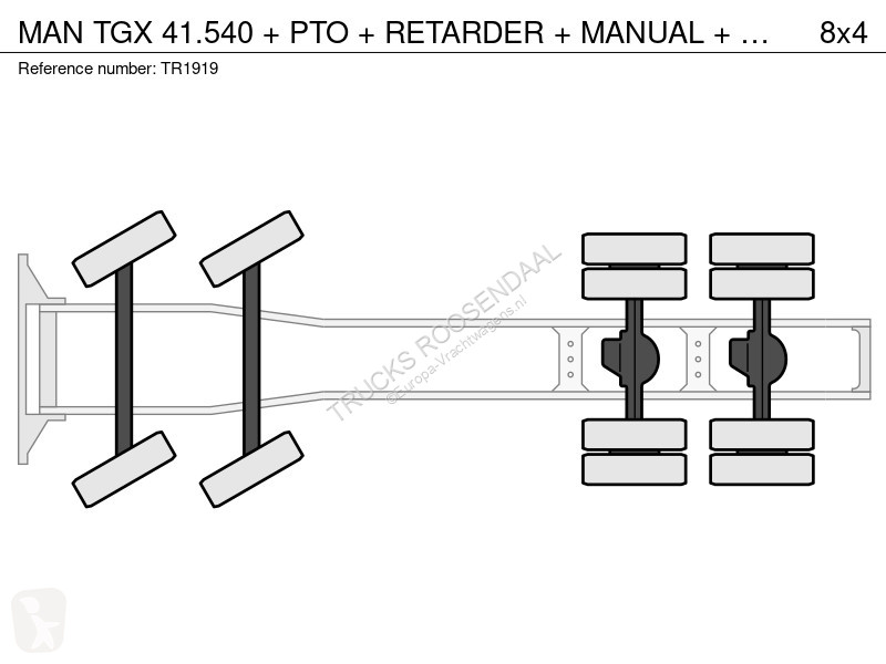 جرار MAN 41.540 + PTO + RETARDER + MANUAL +...
