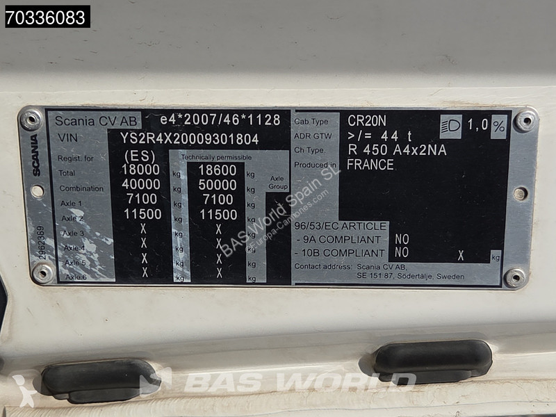 Tractor Scania 4X2 Retarder APK 06-2027 2xTanks...