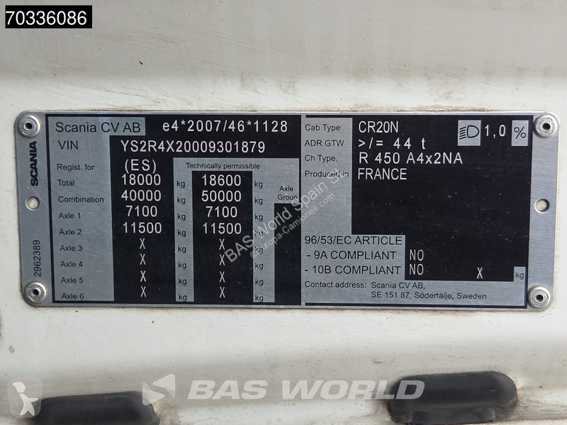 Tractor Scania 4X2 Retarder APK 06-2027 2xTanks...