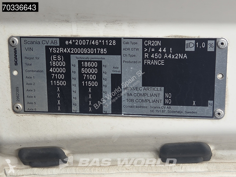جرار Scania 4X2 Retarder 2x Tanks ITV 06-2027...