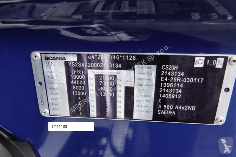 Traktor Scania S 580 / FULL AIRMATIC / I-PARK...