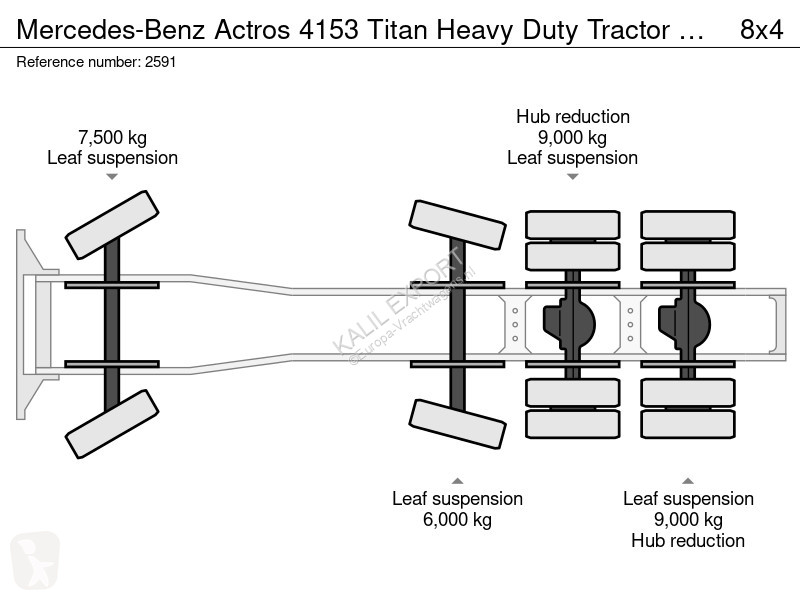 جرار Mercedes 4153 Titan Heavy Duty Tractor...