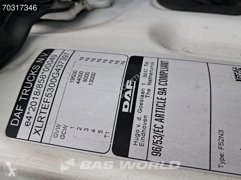 Cabeza tractora DAF XG  4X2 2xTanks Standklima ACC