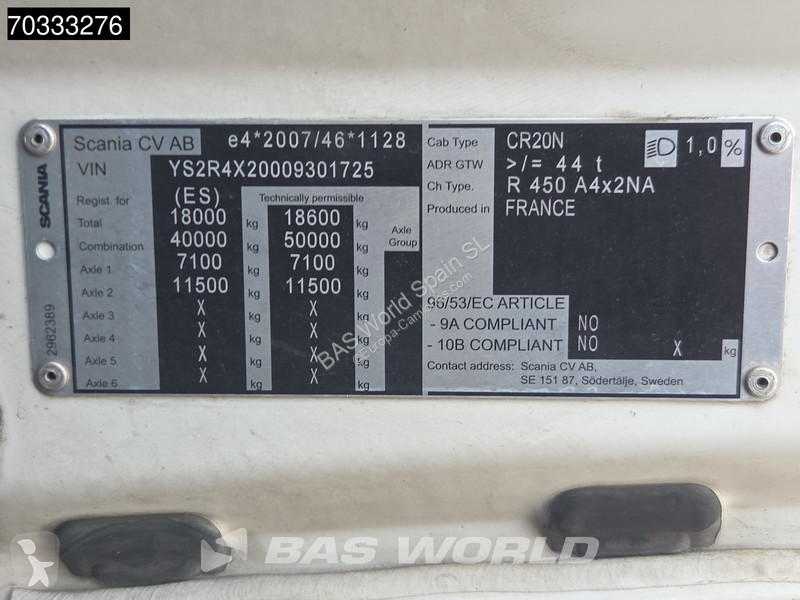 جرار Scania 4X2 Retarder 2xTanks PTO Alcoa’s
