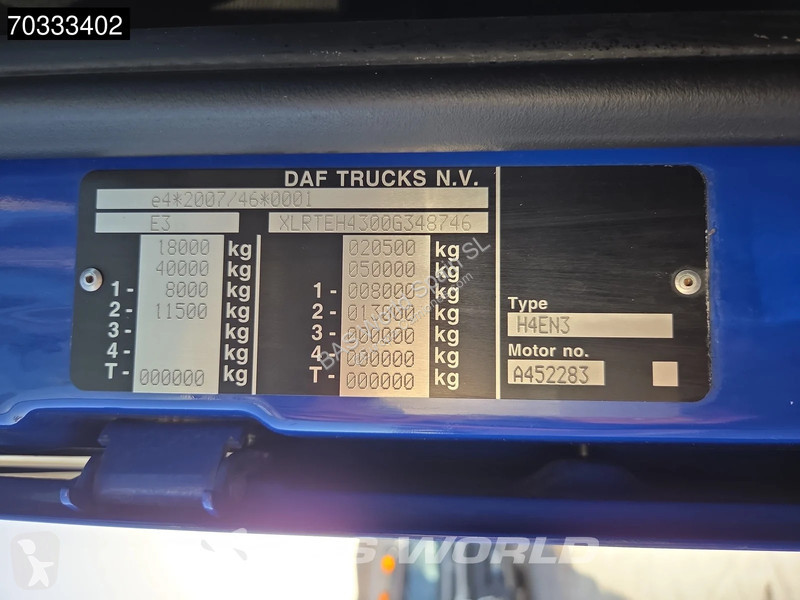 Nyergesvontató DAF 480 4X2 SC 2x Tanks ACC...