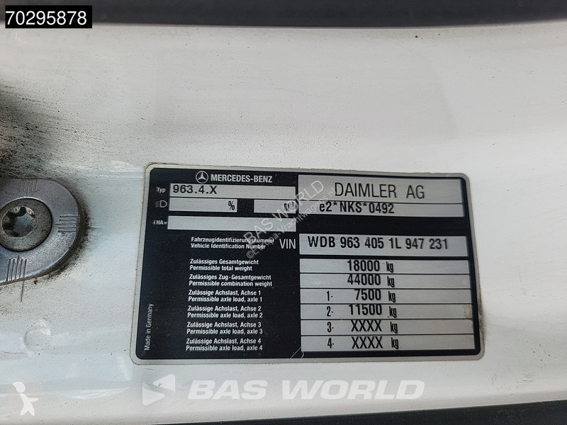 Tractor Mercedes 1843 4X2 Retarder Euro 6 Lohr...
