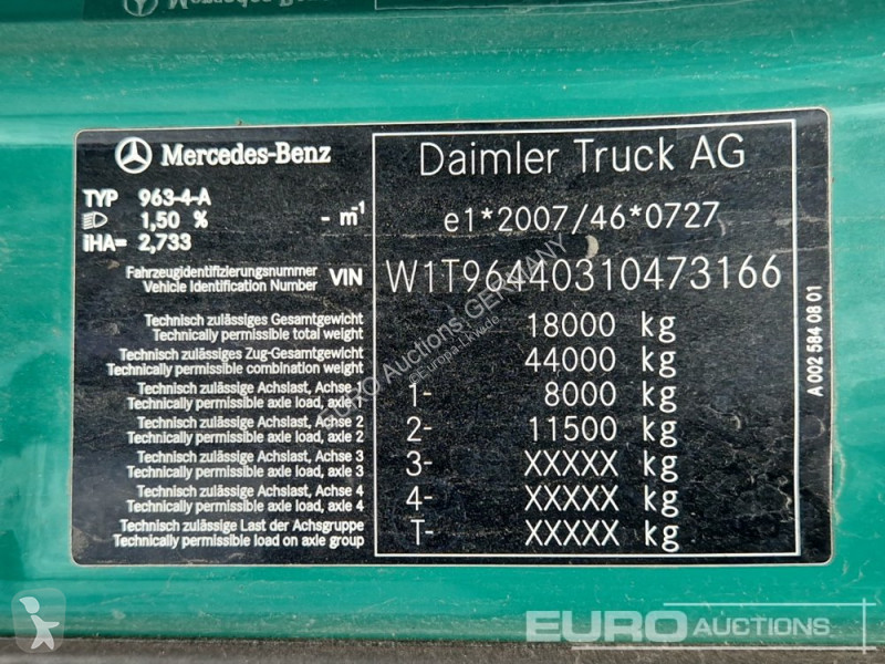 Tracteur Mercedes AROCS 1845
