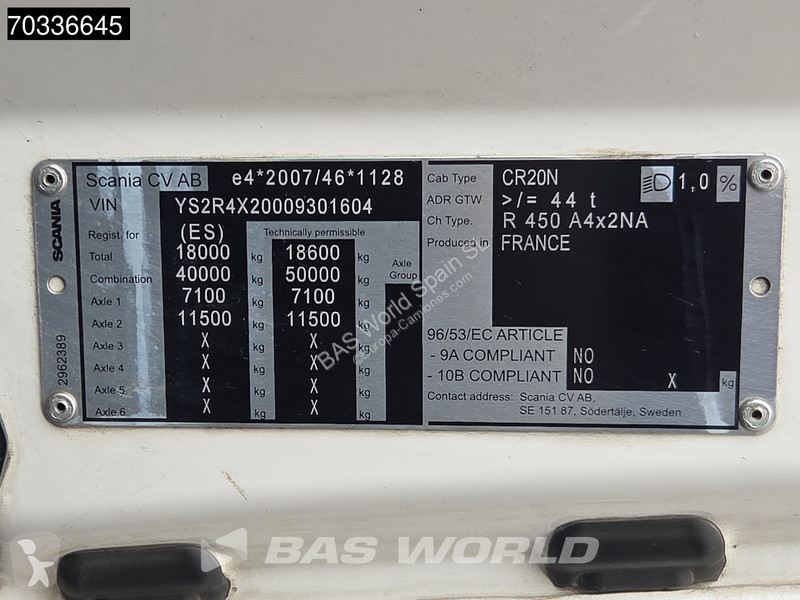 جرار Scania 4X2 Retarder 2x Tanks ITV 05-2027...