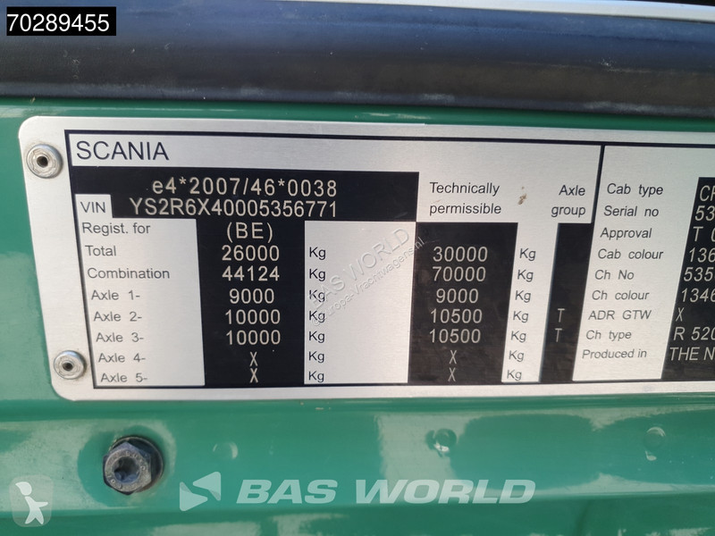 Tracteur Scania R520 6X4 alfinger K23002 Crane...