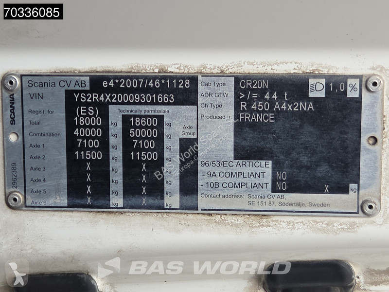 Tractor Scania 4X2 Retarder APK 04-2027 2xTanks...