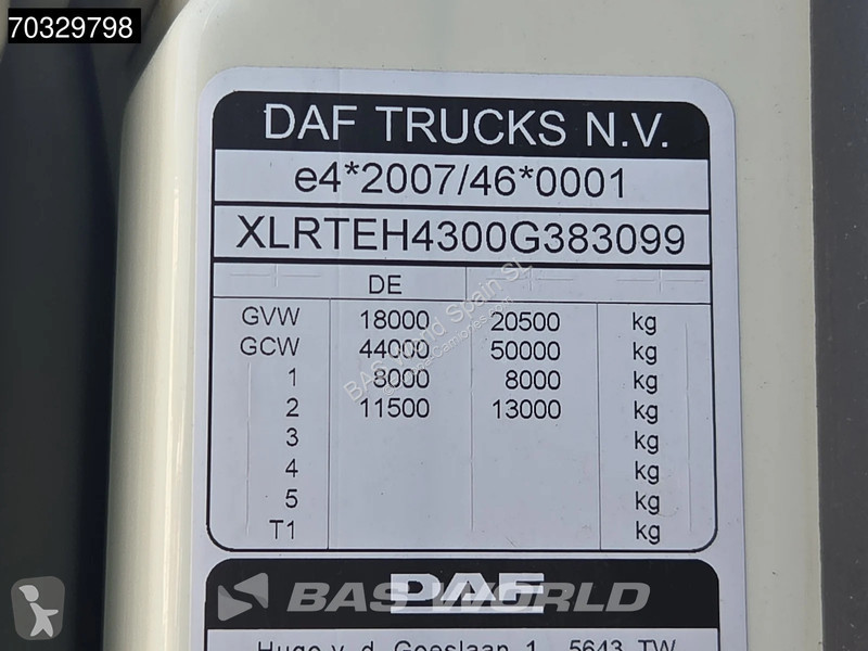 Tratores DAF XF  4X2 SC Retarder Hydraulic...