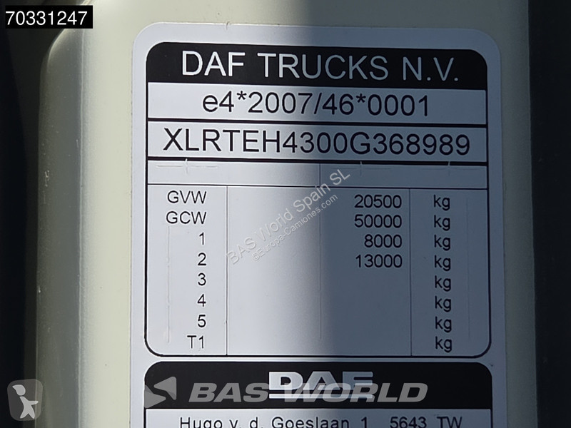 Tratores DAF XF  XF 4X2 SSC Retarder 2xTanks...
