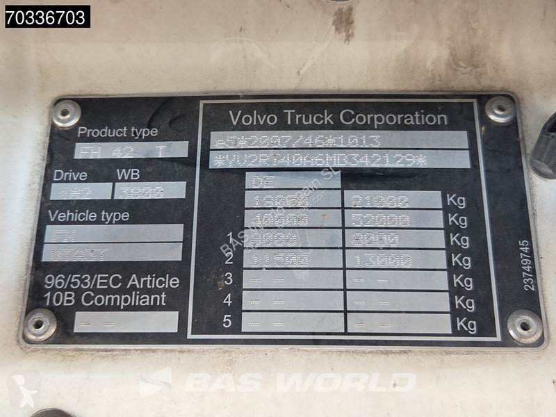 Тягач Volvo 500  4X2 XL 2xTanks Xenon ACC