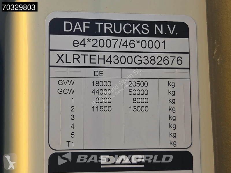 Tratores DAF XF  4X2 SC Retarder Hydraulic...