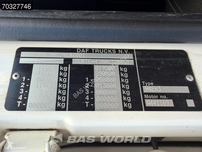 Tracteur DAF XF  4X2 SSC Retarder 2xTanks ACC...
