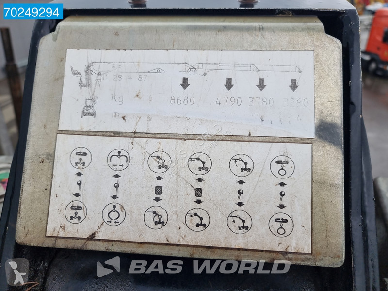 Traktor Scania 580 6X4 Holz Kran Diebolt D28...