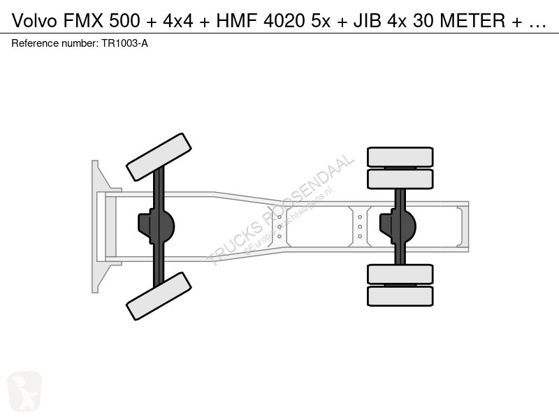 جرار Volvo 500 + 4x4 + HMF 4020 5x + JIB 4x 30...
