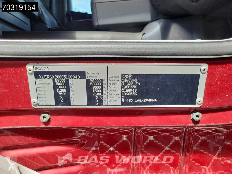 جرار Scania R480 R 6X2 N-Truck HMF ODIN OK6...