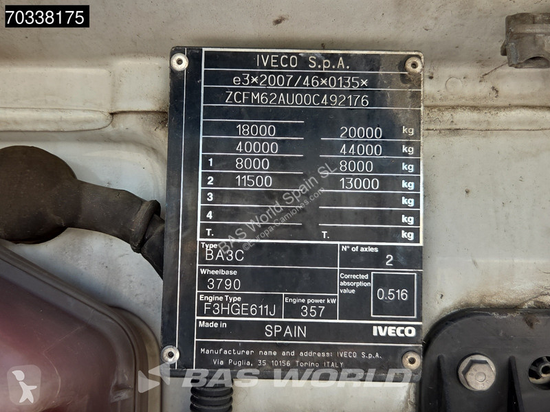 Traktor Iveco S-Way 490 4X2 Retarder 2x Tanks...
