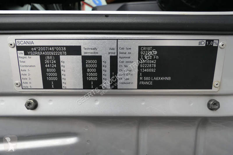 Traktor Scania 580 V8 | etarder | 6X4 |...