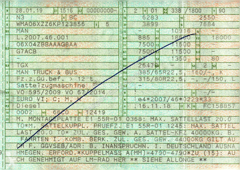 Tahač MAN 18.460 4X2 BLS/Silokompressor defekt