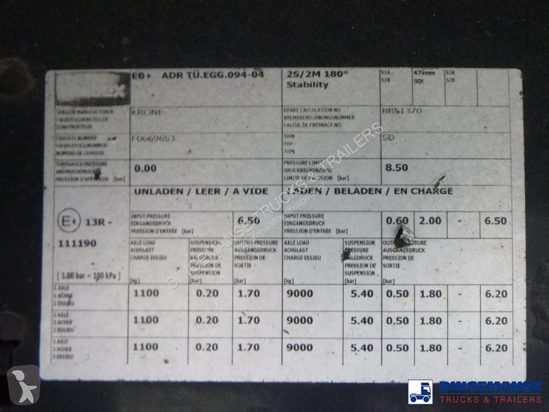 Cabeza tractora Volvo + Krone  460 6x2 Euro 6 +...