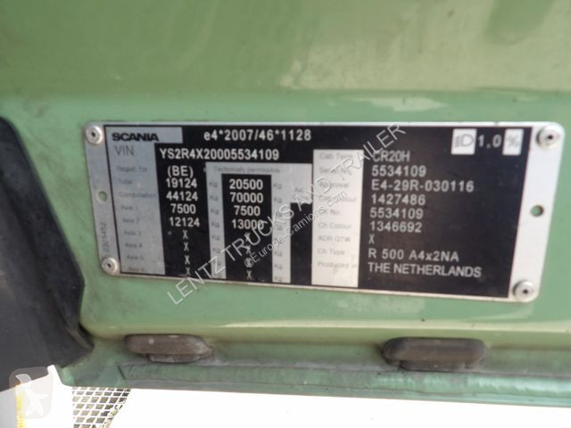 Traktor Scania R500-RETARDER-STANDKLIMA-VORNE BTT